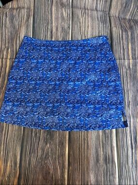 Vineyard Vines Blue Floral-Pattern Mini Skirt (0025)